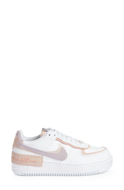 Shop Nike Air Force 1 Shadow Sneaker In White/ Amethyst Ash/ Pink