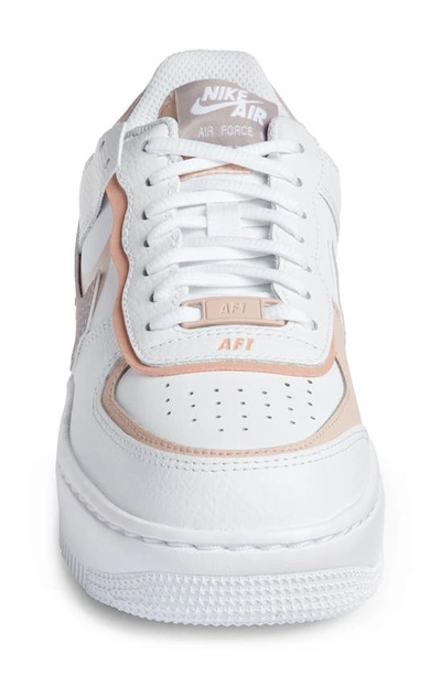 Shop Nike Air Force 1 Shadow Sneaker In White/ Amethyst Ash/ Pink