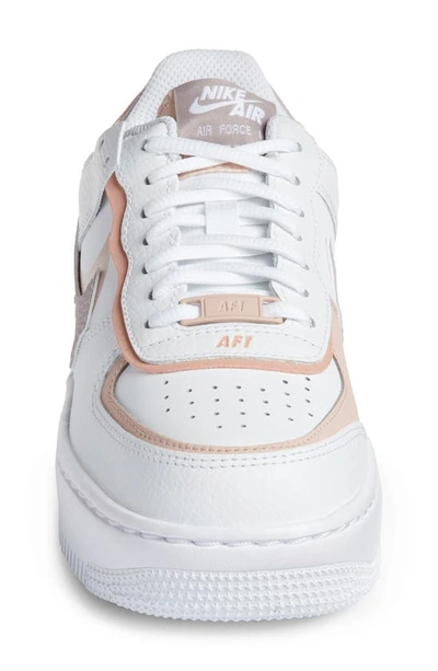 Nike Air Force 1 Shadow Women's Shoes In White/ Amethyst Ash/ Pink