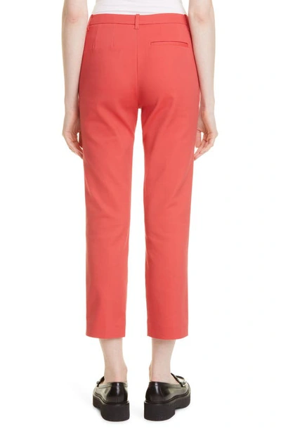 Shop Emporio Armani Slim Fit Stretch Cotton Trousers In Strawberry