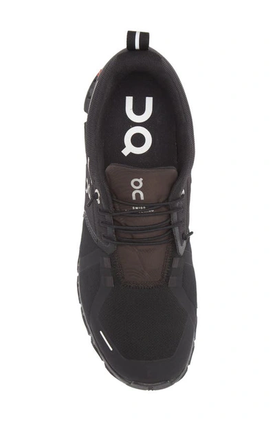 Shop On Cloud 5 Waterproof Running Shoe In All Black