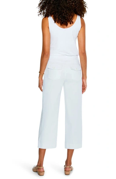 Shop Nic + Zoe All Day Wide Leg Crop Pants In Paper White