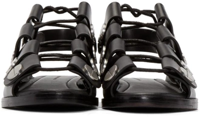 Shop Alexander Wang Black Lace-up Patricia Sandals