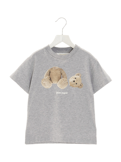 Shop Palm Angels Bear T-shirt In Grey