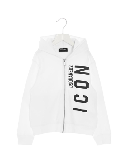 Shop Dsquared2 Icon Hoodie In White