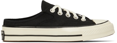 Shop Converse Black Chuck 70 Mule Sneakers In Black/black/egret