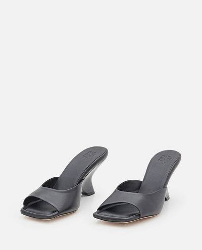 Shop Gia Borghini 70mm Nappa Sandals In Black