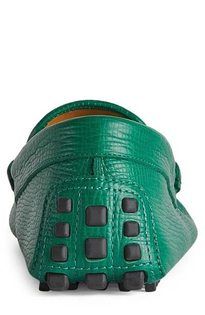 Shop Gucci Ayrton Bit Driving Loafer In Emerald