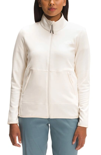 Shop The North Face Canyonlands Fleece Full Zip Jacket In Gardenia White Heather