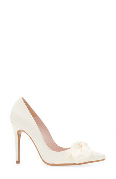 Shop Ted Baker Hyana Pointed Toe Pump In Ivory