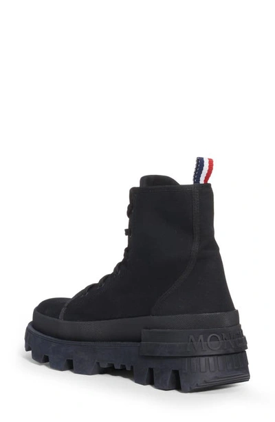 Shop Moncler Desertyx Sneaker Boot In Black
