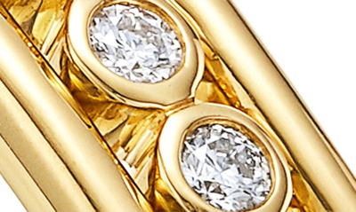Shop Temple St Clair Eternity Diamond Bracelet In Yellow Gold/diamond
