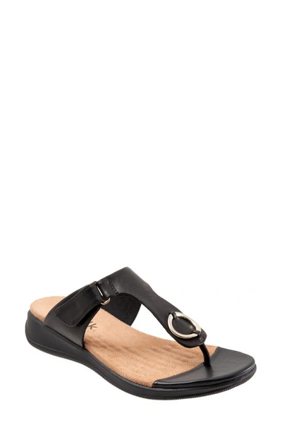 Shop Softwalk Talara Leather Sandal In Black