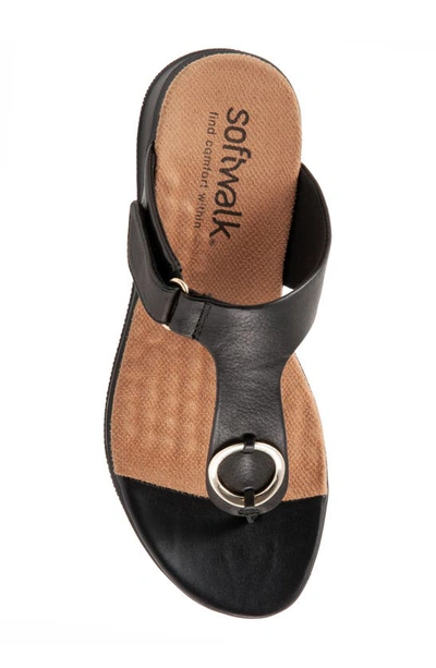 Shop Softwalk Talara Leather Sandal In Black