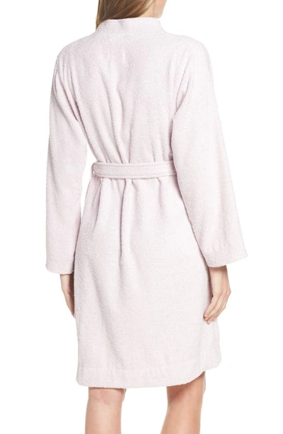 Shop Ugg Lorie Terry Short Robe In Pale Lavender