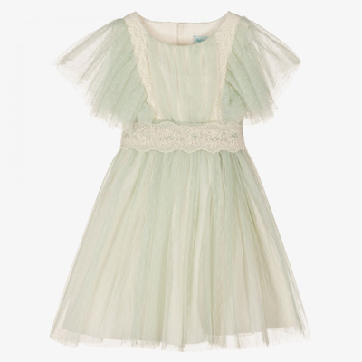 Shop Abel & Lula Girls Green Tulle Dress