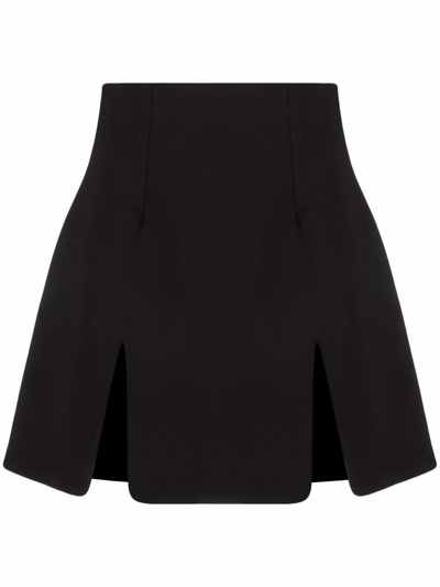Shop Ambush Stretch Cotton Blend Skirt In Nero