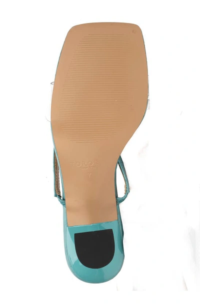 Torgeis Papilio Clear Strap Sandal In Aqua