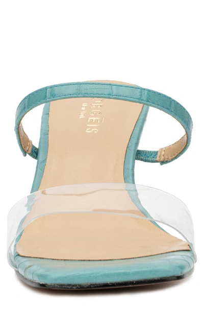 Torgeis Papilio Clear Strap Sandal In Aqua