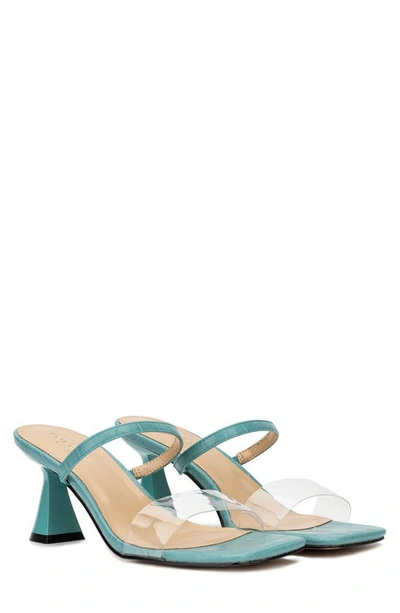 Torgeis Papilio Clear Strap Sandal In Aqua