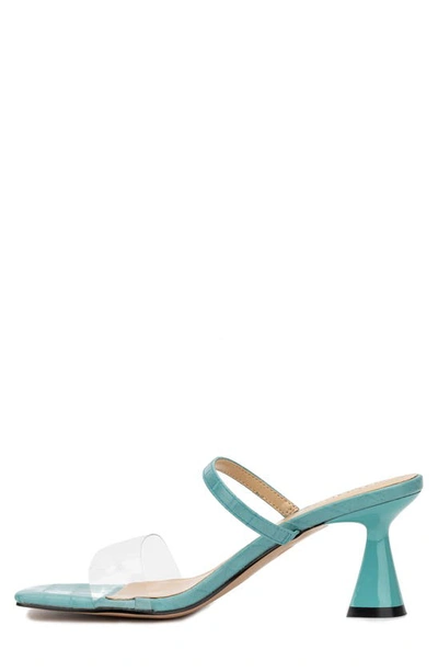 Torgeis Papilio Clear Strap Sandal In Aqua