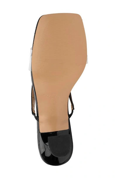 Torgeis Papilio Clear Strap Sandal In Black