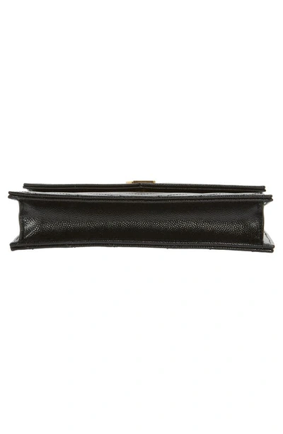 Shop Saint Laurent Cassandre Matelassé Leather Envelope Wallet On A Chain In Nero