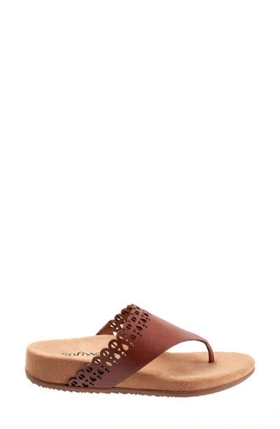 Shop Softwalk Bethany Leather Sandal In Brown Toffee