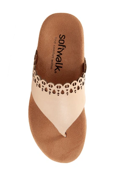 Shop Softwalk Bethany Leather Sandal In Ivory