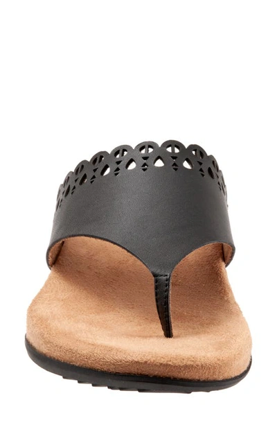 Shop Softwalk Bethany Leather Sandal In Black