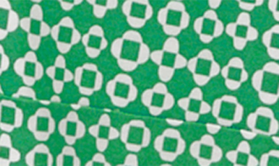 Shop Boden Print A-line Shirtdress In Green Mosaic
