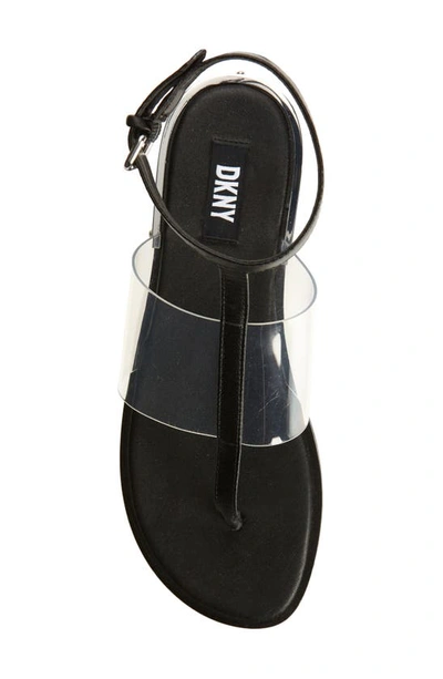 Shop Dkny Ava Ankle Strap Sandal In Black