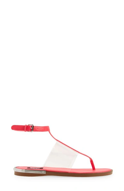 Shop Dkny Ava Ankle Strap Sandal In Fushia