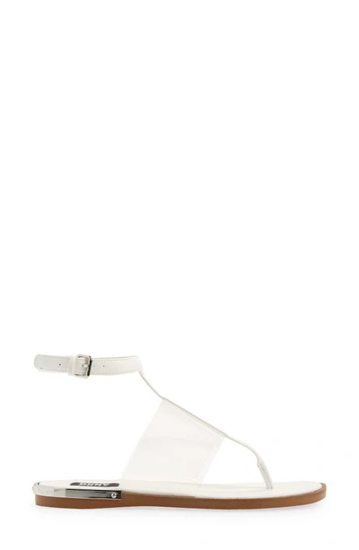 Shop Dkny Ava Ankle Strap Sandal In White
