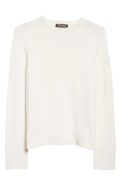 Shop Loro Piana Cashmere Sweater In White