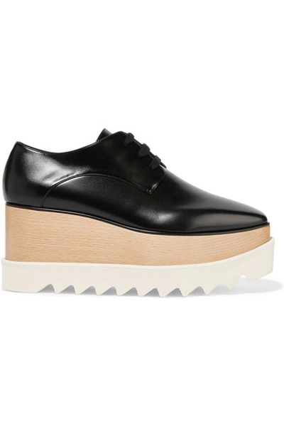 Stella Mccartney Elyse Platform Lace-up Shoes In Black