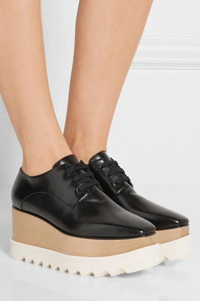 Shop Stella Mccartney Faux Leather Platform Brogues