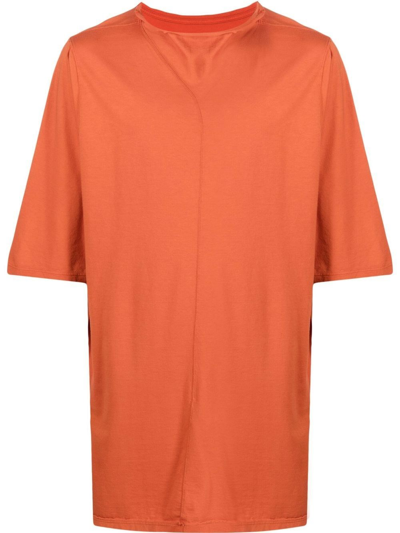 Shop Rick Owens Drkshdw Level T-shirt In Yellow & Orange