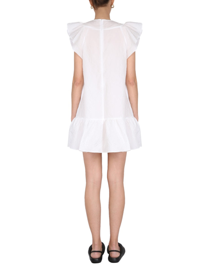 Shop Red Valentino Crepe Envers Dress In White