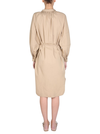Shop Brunello Cucinelli Dress With Jewel Detail In Dove