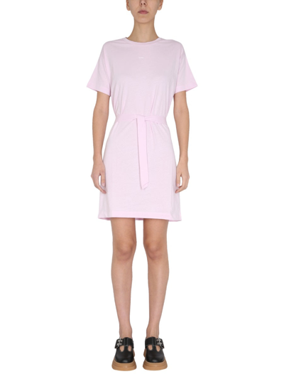 Shop Apc "isciane" Dress In Pink