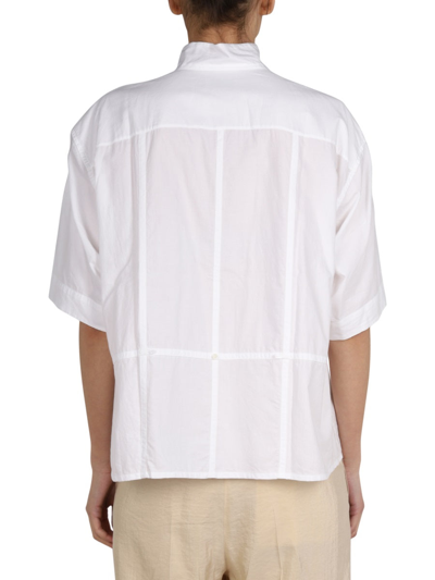 Shop Lemaire Poplin Shirt In White