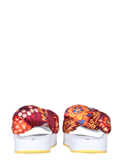 La Doublej La Double J Braid Slide Sandals In White