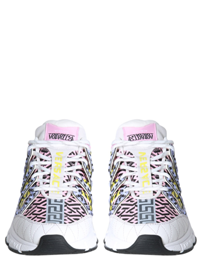 Shop Versace Trigrecan Sneakers In Multicolour