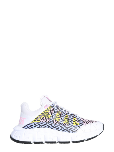 Shop Versace Trigrecan Sneakers In Multicolour