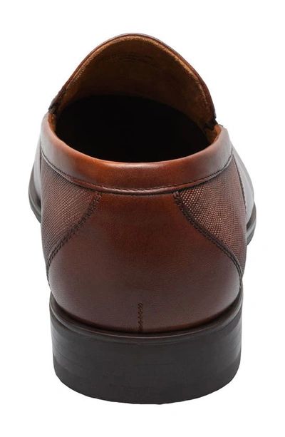 Shop Florsheim Jackson Moc Toe Venetian Loafer In Cognac