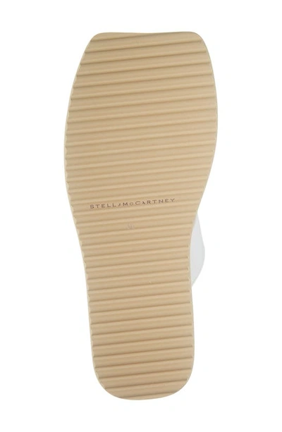 Shop Stella Mccartney Scuba Platform Slide Sandal In 9112 Milky