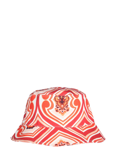 Shop Etro Bucket Hat In Orange