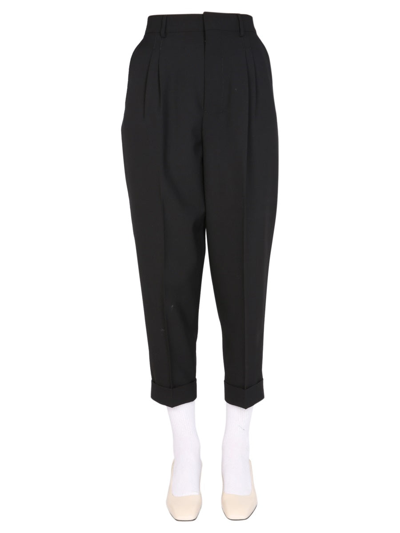 Shop Ami Alexandre Mattiussi Carrot Fit Pants In Black