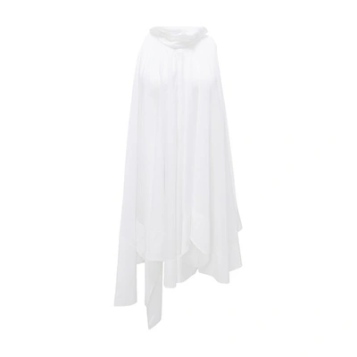 Shop Jw Anderson Asymmetric Hem Bustier Dress In White